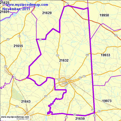 map of 21632