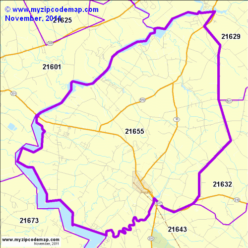 map of 21655