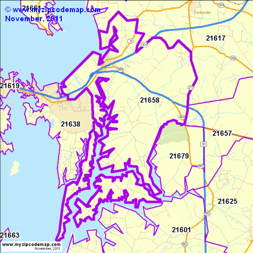map of 21658