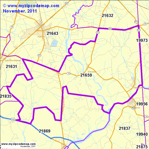 map of 21659