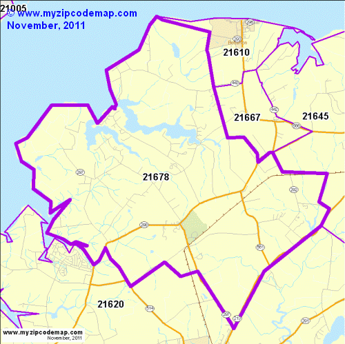 map of 21678