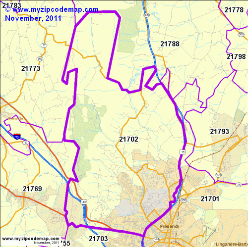 map of 21702