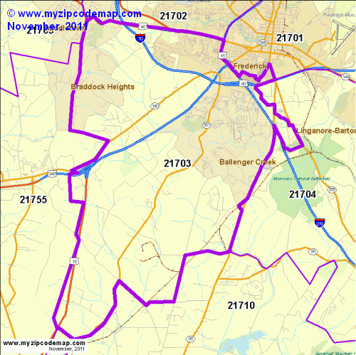 map of 21703