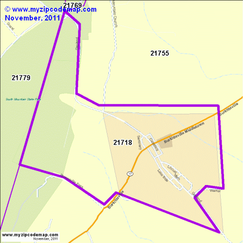 map of 21718