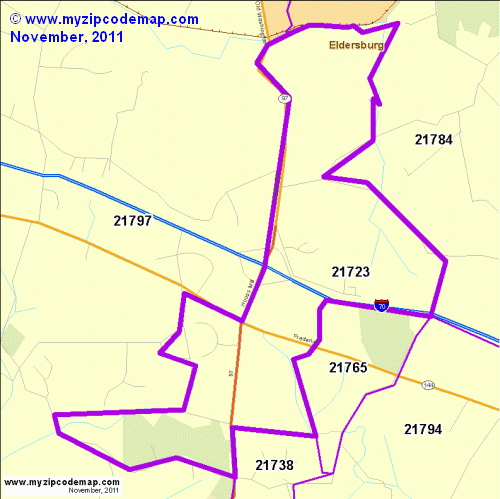map of 21723