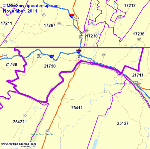 map of 21750