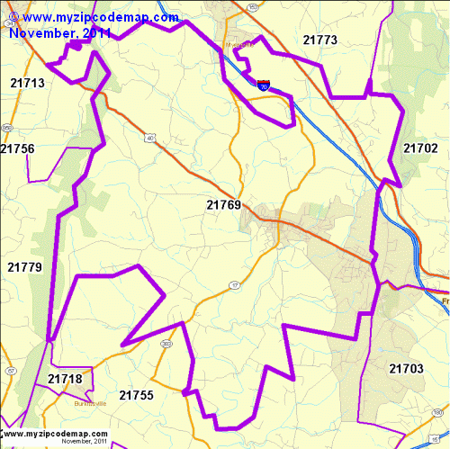 map of 21769