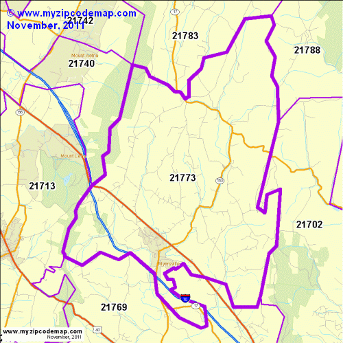map of 21773