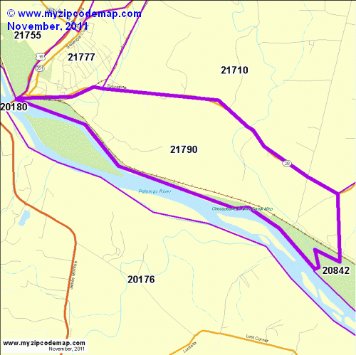map of 21790