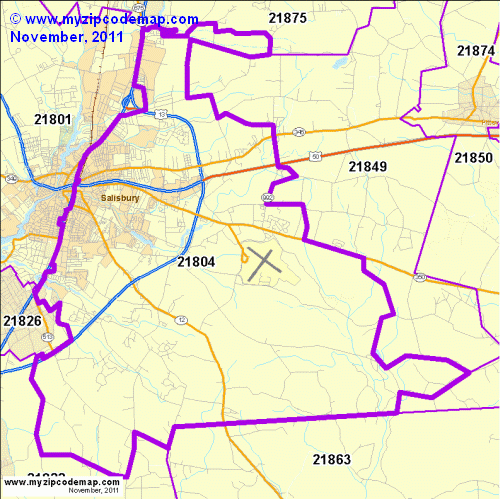 map of 21804