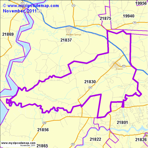 map of 21830