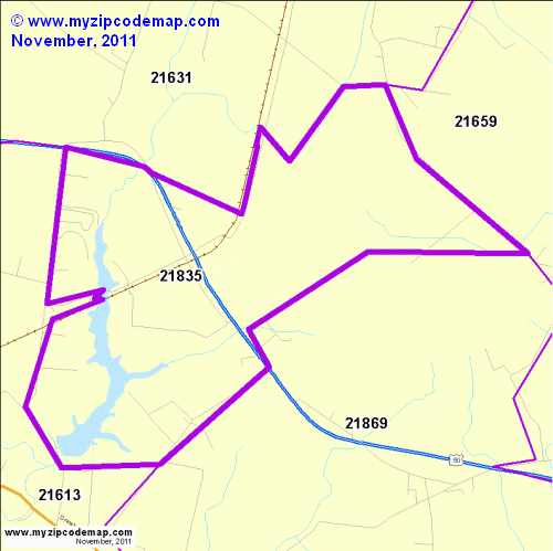 map of 21835