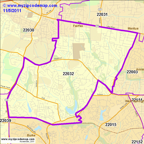 map of 22032