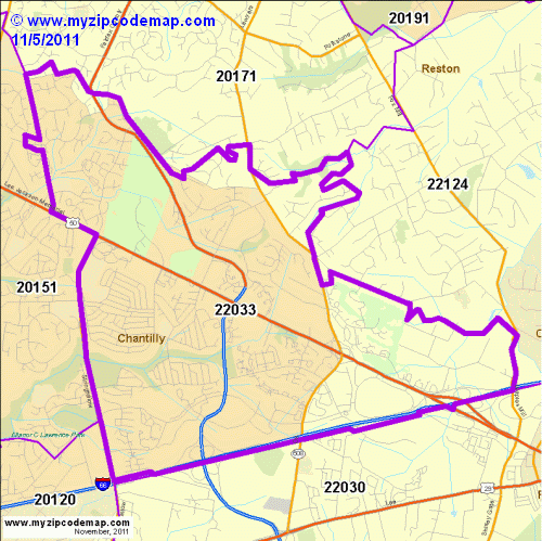 map of 22033