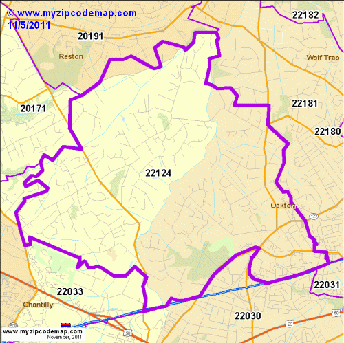 map of 22124