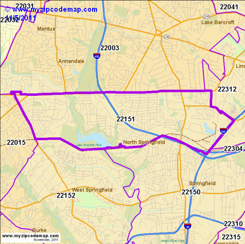 map of 22151