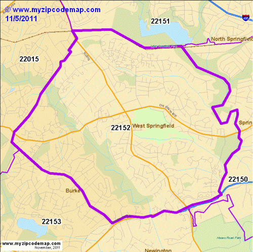 map of 22152