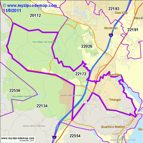 map of 22172