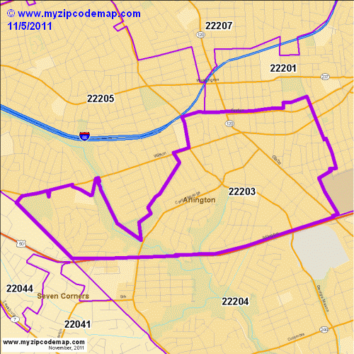 map of 22203