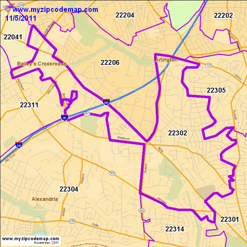 map of 22302