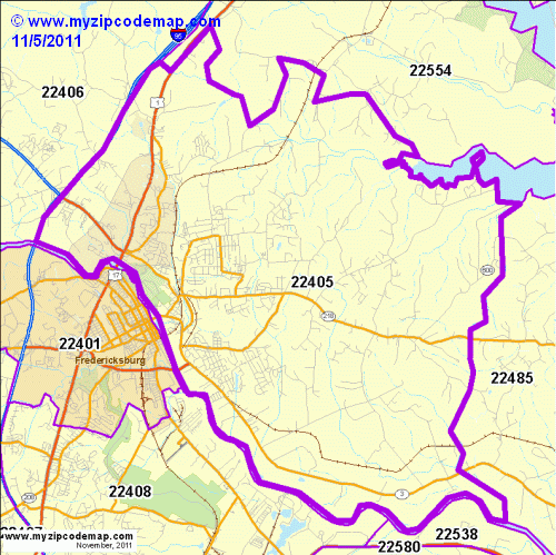 map of 22405