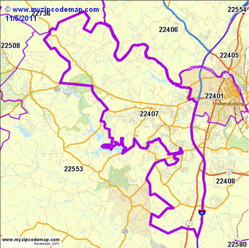 map of 22407
