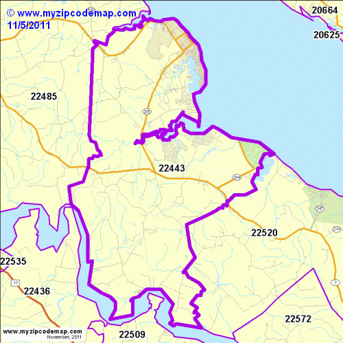 map of 22443