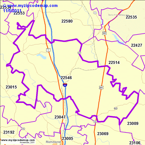 map of 22546