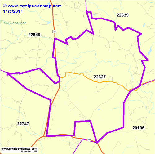 map of 22627