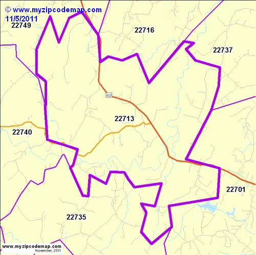 map of 22713