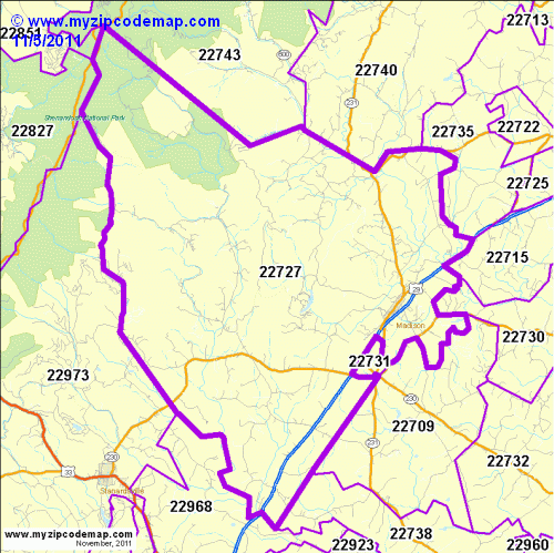 map of 22727