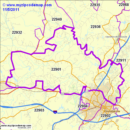 map of 22901