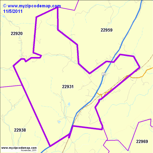 map of 22931
