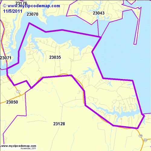 map of 23035