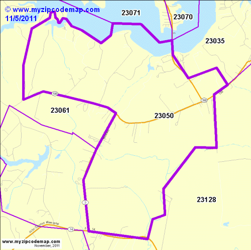 map of 23050