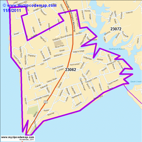 map of 23062
