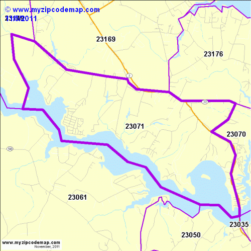 map of 23071