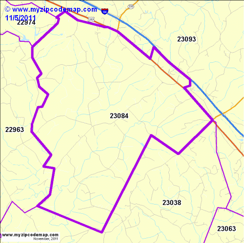 map of 23084