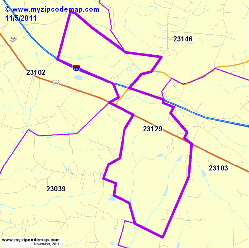 map of 23129