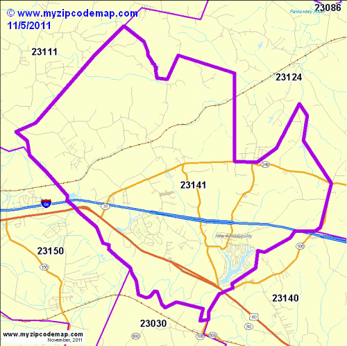map of 23141