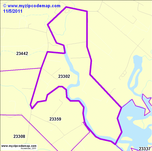 map of 23302