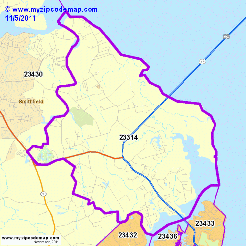 map of 23314