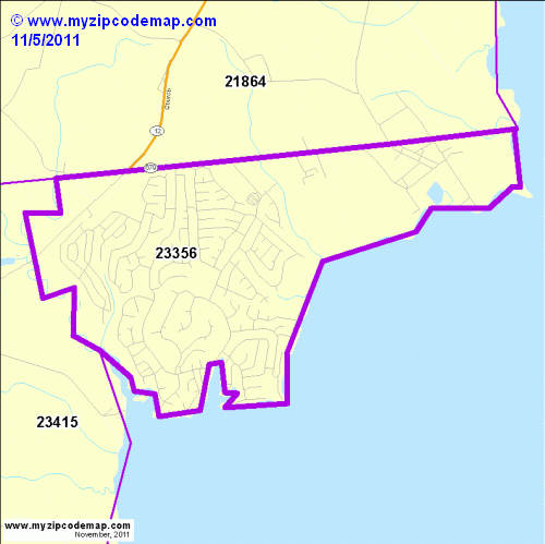 map of 23356