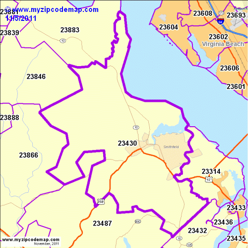 map of 23430
