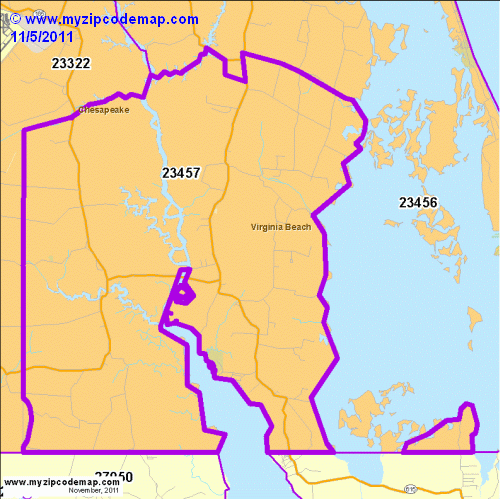 map of 23457