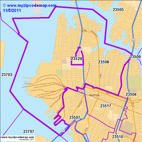 map of 23508