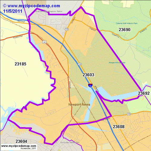 map of 23603