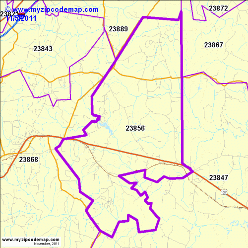 map of 23856