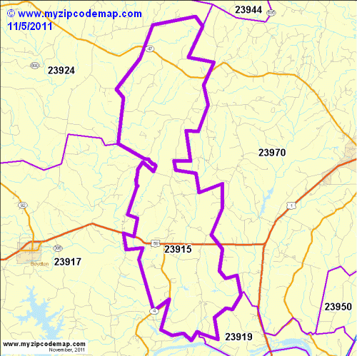 map of 23915