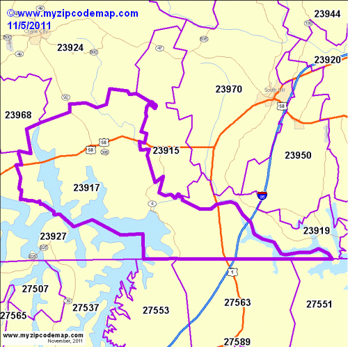 map of 23917